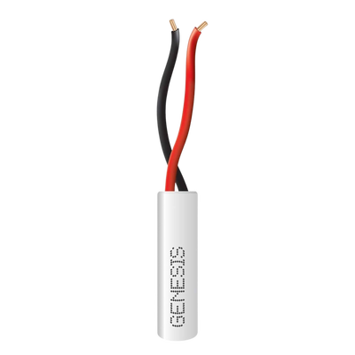 Bobina de 305 Metros (1000 Pies) de Cable / 2 x 22 AWG / Color Blanco / Riser / Para Sistemas de Intrusión y Automatización