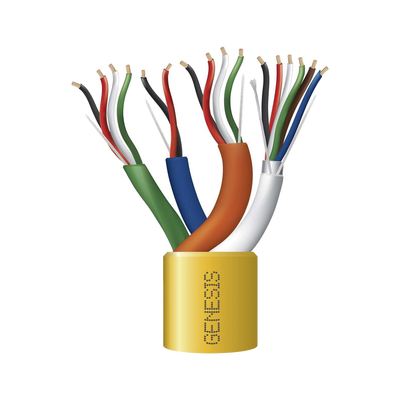Carrete de Cable de 305 Metros (1000 Pies) / Color Amarillo / Compuesto por 6 x 22 AWG blindado, 4 x 18 AWG, 4 x 22 AWG, y 2 x 22 AWG / Para Aplicaciones en Control de Acceso