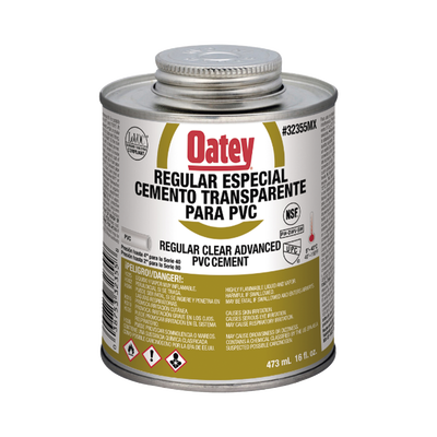 Pegamento / Cemento Claro de 473 ml para Tubo Conduit PVC Pesado.