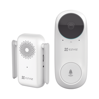 Timbre Wi-Fi (Doorbell) de Batería Recargable / Libre de Cables / Llamada a la App / Incluye Timbre Para Interior Con Timbres Seleccionables / Ranura para Memoria / Uso Interior