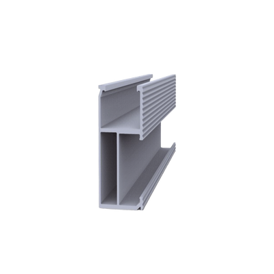 Riel 5 para montaje de módulos fotovoltaicos de aluminio anodizado de 2700mm.