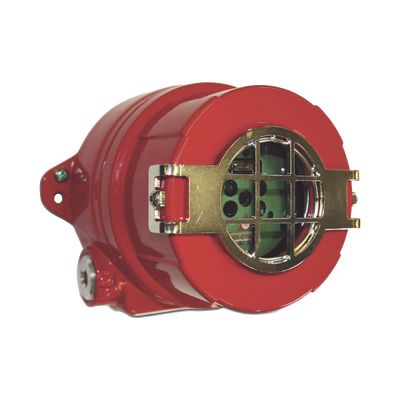 Detector De Flama Multi-Espectro Dual IR/UV, Tecnología Avanzada, Aluminio Libre de Cobre, Entradas 2x3/4" NPT, Certificaciones FM, cFM Clase I, División 1, Grupos A,B,C,D. Clase II División 1 Grupos E,F,G, Clase III