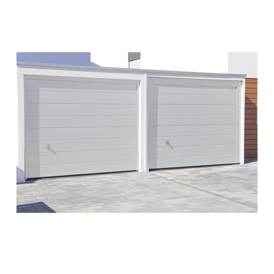 Puerta de Garage de Alta Calidad / Linea Central / Color Blanco 8X7 pies, AISLADA, Estilo Americana.