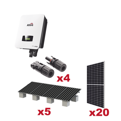 Kit Solar Interconexion / 10kW 220Vca / Inversor AFORE / Montaje Incluido