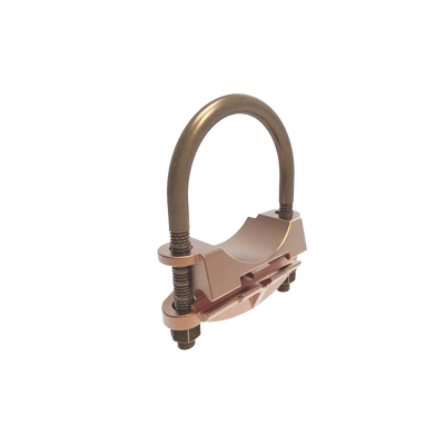 Conector Mecánico para Cable Calibre 4 a 2/0 AWG / Paralelo o 90° Grados a Tubo de 1 1/4" o Varilla de 1 3/8" - 1 1/2".