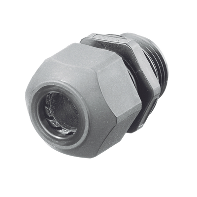 Conector de Cable, Estilo Europeo, para Conductores de 0.17" a 0.45", para Conduit 1/2", Color Gris.