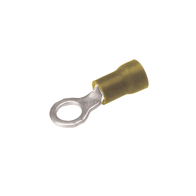 Zapata Terminal de Ojillo para Tornillo 5/16 in (8 mm)/ Calibre 12-10 AWG / Con Aislamiento de Vinilo.