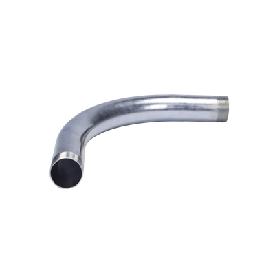 Curva/Codo de 90° de 1 1/2" (38mm) pared gruesa con rosca galvanizado etiqueta amarilla