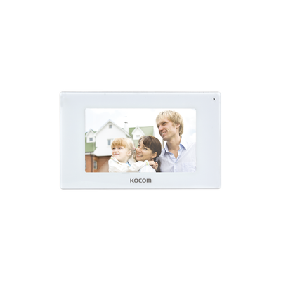 MONITOR 7" COLOR BLANCO, ALTA DEFINICIÓN (HD), CON ENTRADA MICROSD PARA GRABACIÓN