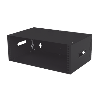 Gabinete para Montaje en Pared liviano, 4 Unidades de rack, Profundidad máxima de trabajo 250 mm, Se envía el Gabinete Armado.