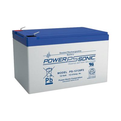 Batería 12V Recargable, 12AH, Para Respaldo, Tecnologías AGM/VRLA, 5 Años Vida Útil, Terminales tipo F2, Reconocida UL , Sin Mantenimiento, Sin Derrames
