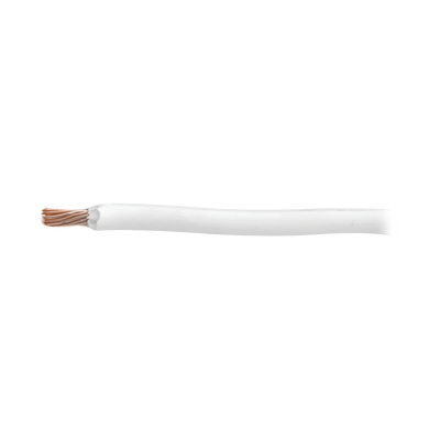 Cable 8 awg color blanco,Conductor de cobre suave cableado. Aislamiento de PVC, autoextinguible. (Venta por Metro)