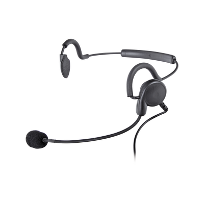 DIADEMA POR DETRÁS DE LA CABEZA CON BOMM FLEXIBLE P/ MOTOROLA GP-300/ SP-50/ P1225/ PRO-3150/ MAG-ONE/ EP-450/ EP-350/ RDU-2020. HYT TC-500/ 518/ 600/ 610/ 700/ 620/ 1600/ 700EX.