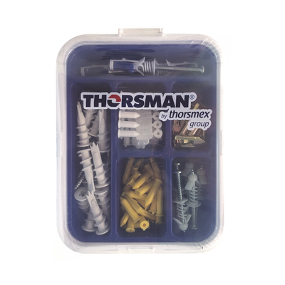 Kit para Sistemas de Fijación en Yeso, Muros Falsos, Tabique hueco, Uso en interiores (91 piezas)