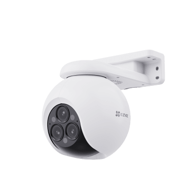 Cámara PT / Wi-Fi / Triple Lente / Panorámica 360° / Resolución 2k+ / Visión Nocturna a color / IA Detección de Humanos y Vehiculos / Alarma con Sirena y Luz / IP67
