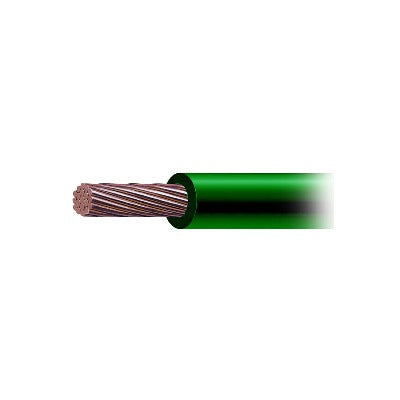 (SLLY18) Cable de Cobre Recubierto THW-LS Calibre 4 AWG 19 Hilos Color Verde (Venta por Metro)
