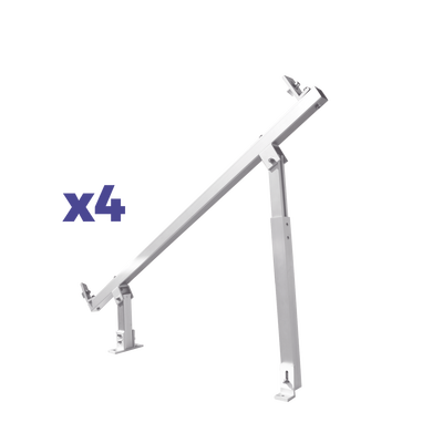 Caja de accesorios de aluminio  anodizado para montaje VEKTOR8RPRO , arreglo 1X4 para techo