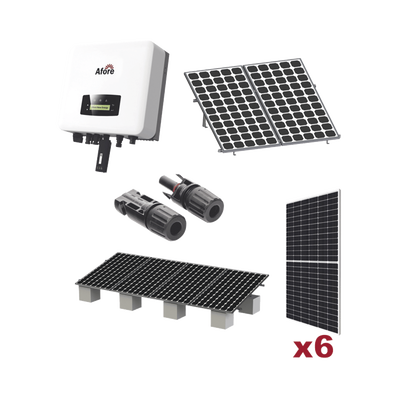 Kit Solar Interconexion / 3kW 220Vca / Inversor AFORE / Montaje Incluido