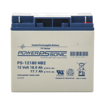 Batería 12V, 18AH, Para Respaldo, Tecnologías AGM/VRLA, 5 Años Vida Útil, Terminales NB2, Reconocida UL