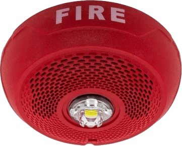 BOC C/LAMP ESTROBOSCOPICA tipo LED MONT EN TECHO CLR ROJO