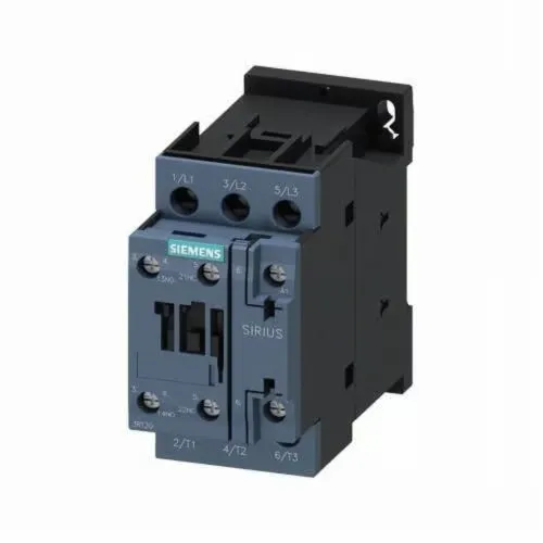 3RT2025-1AK60 CONTACTOR DE POTENCIA SIEMENS
contactor de potencia, AC-3 17 A, 7.5 kW / 400 V 1 NA + 1 NC, 110 V AC, 50 Hz, 120 V, 60 Hz, 3 polos, Tamaño S0, borne de tornillo
entrega 3-7 días hábiles spv